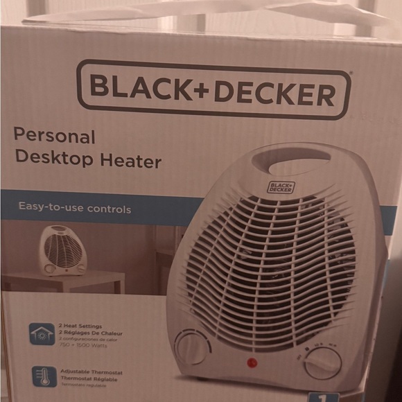 Black & Decker Compact Black Heater - Picture 2 of 2
